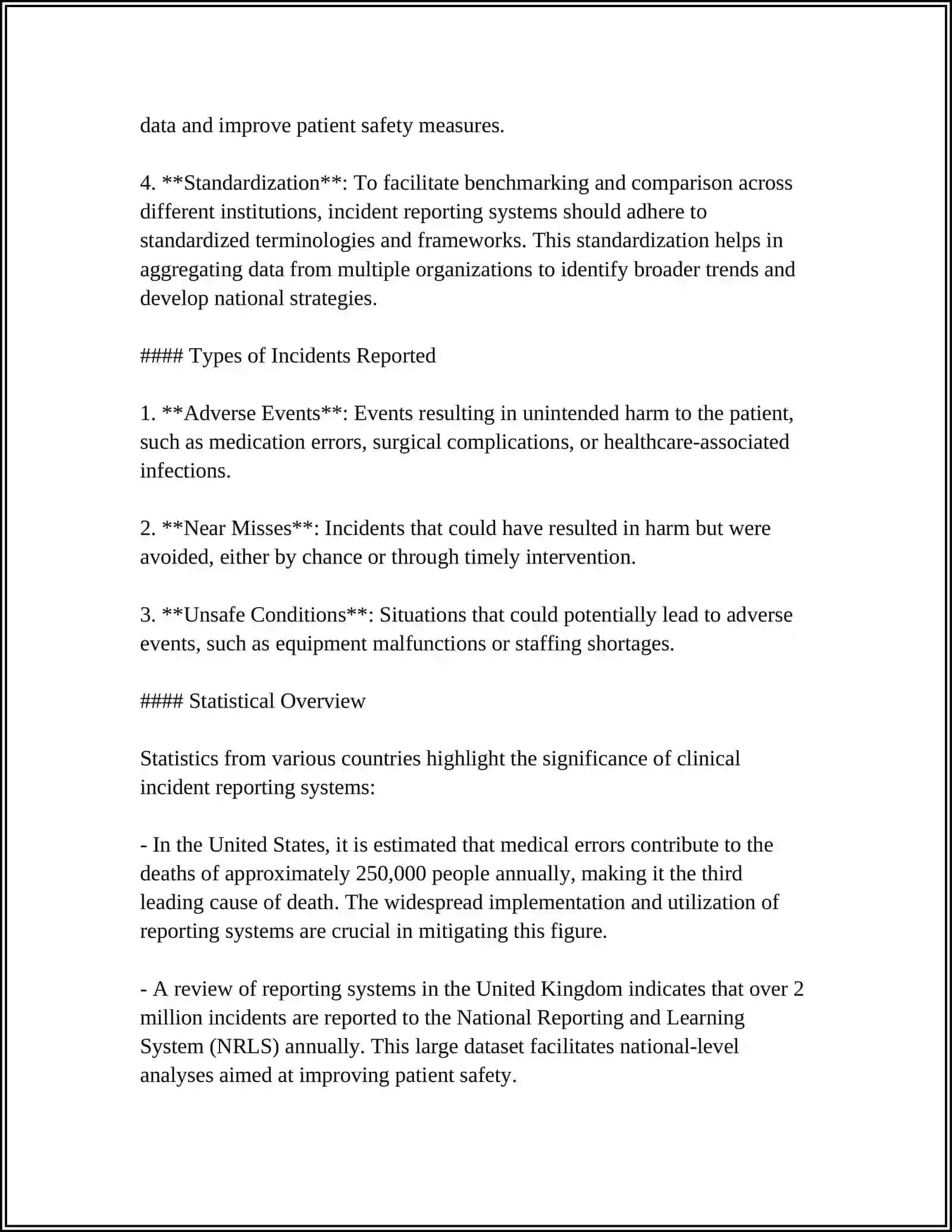 CLINICAL INCIDENT REPORTING IN UZBEKISTAN 4
