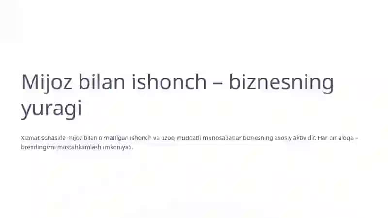 Xizmat Ko'rsatish Sohasida Biznes Model Yaratish 4