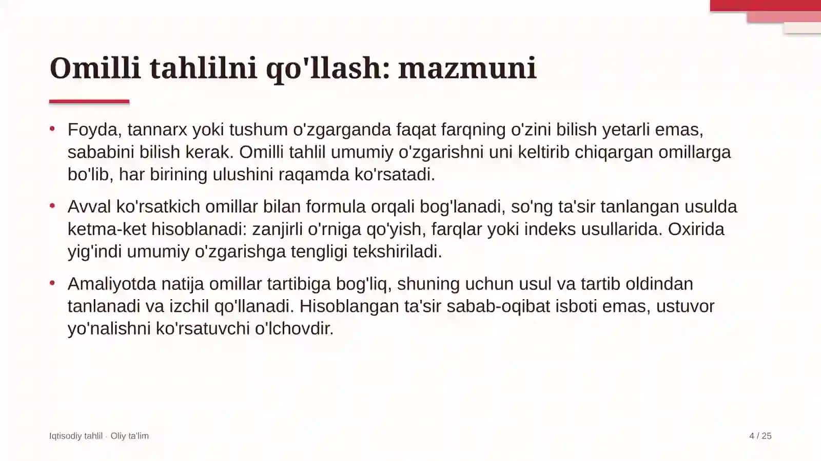 podkast studiyalarida omilli tahlilni qo'llash 2146 4