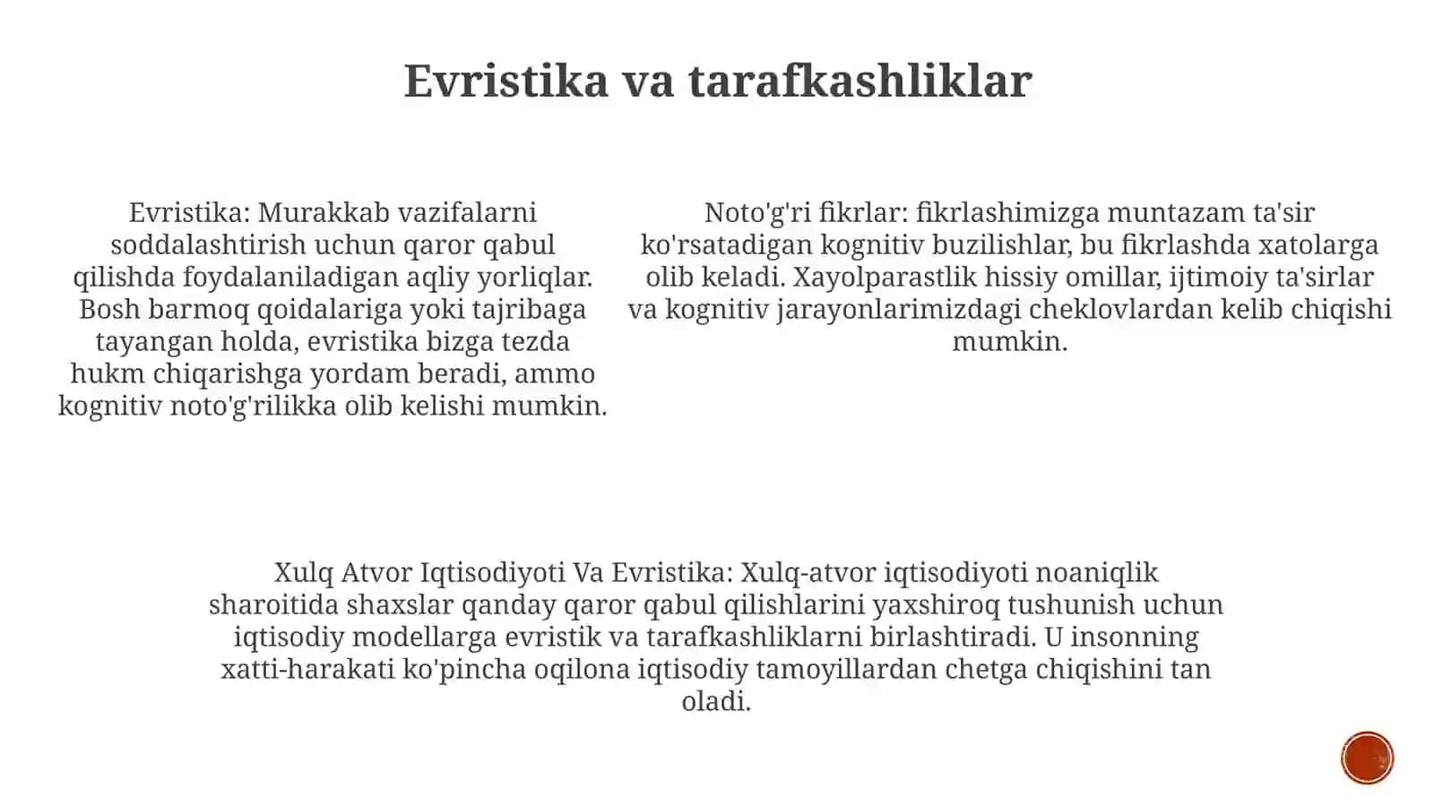 Xulq Atvor IqtisodiyotiVaEvristika 4
