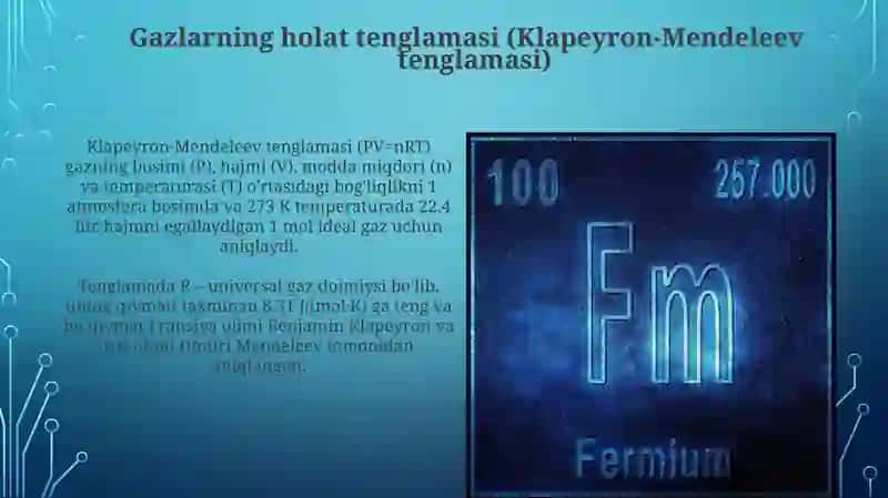 Ideal gazlar va ularning asosiy parametrlari 4