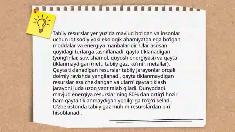 Tabiiy resurslar 4