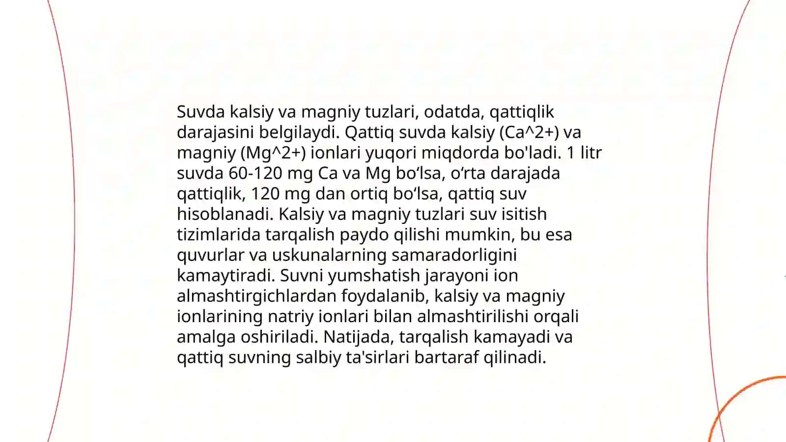 Suvning qattiqligi va yoqotish usullari 4