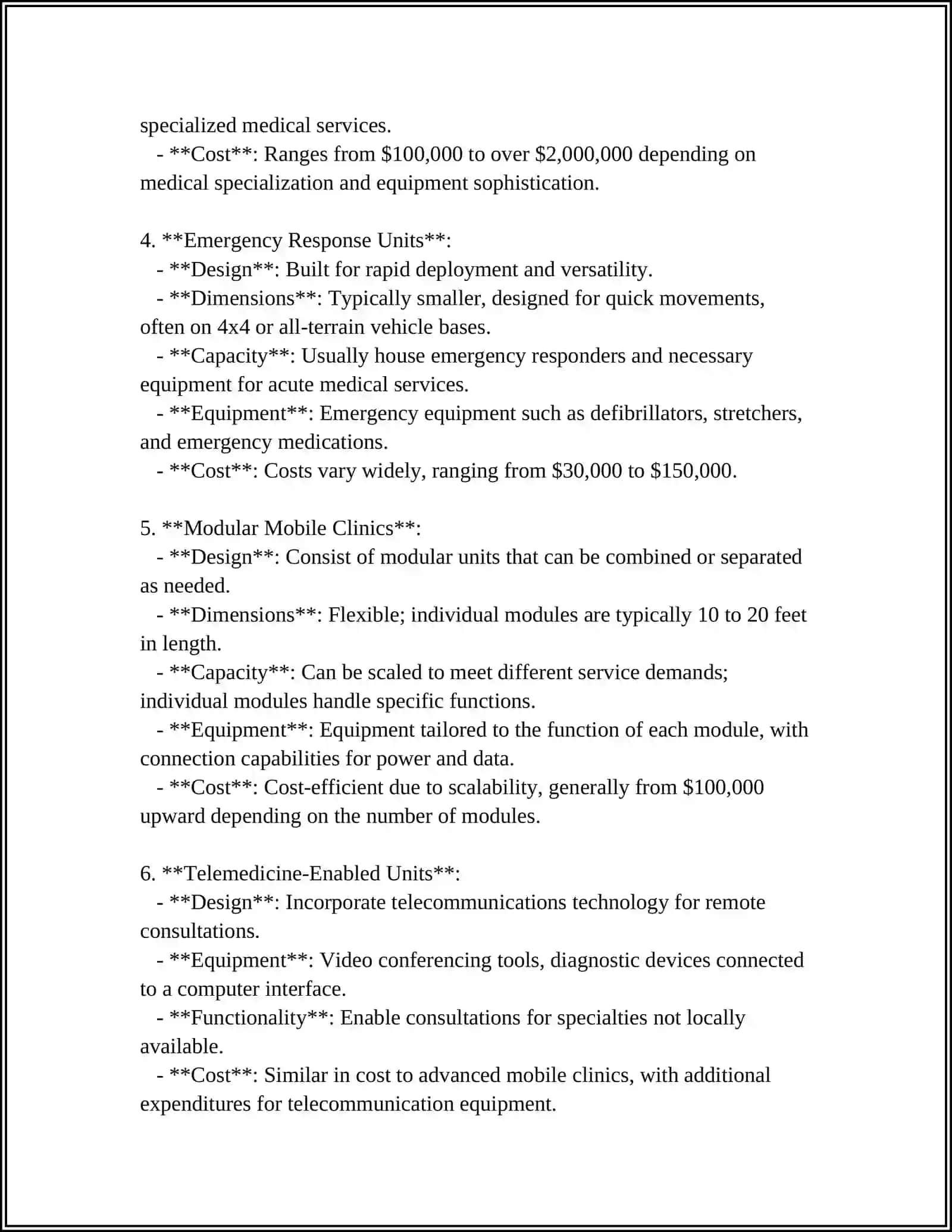 MOBILE MEDICAL UNITS IN THE WORLD 4