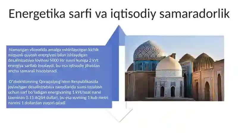 O'zbekiston sharoitida sho'r suvni chuchuklashtirish 4