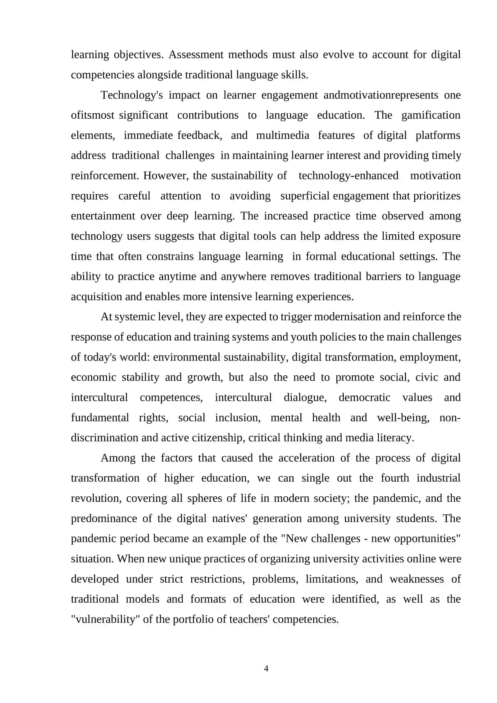 THE EFFECTIVENESS OF USING ICT TOOLS IN DEVELOPING LANGUAGE SKILLS IN THE CONTEXT OF DIGITAL TRANSFORMATION 4