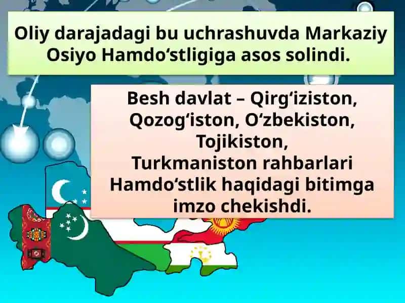 Markaziy Osiyo mamlakatlari bilan hamkorlik 4