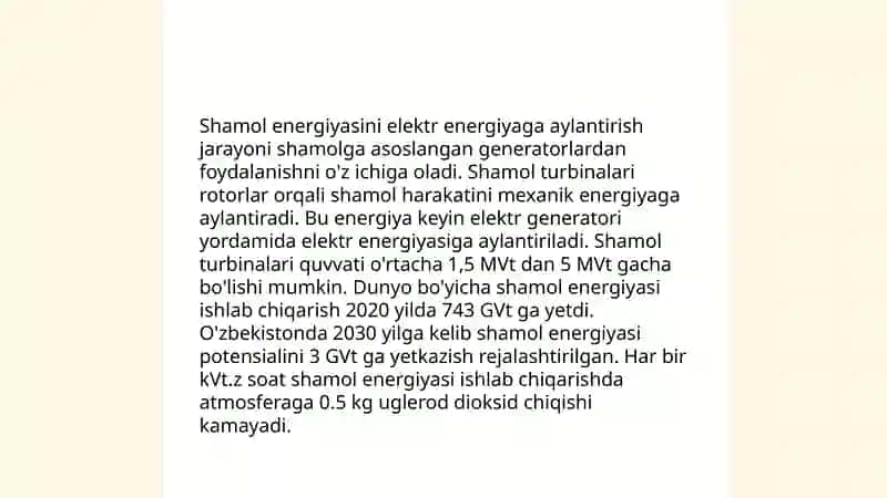 "Yashil energiya-toza kelajak" loyihasi 4