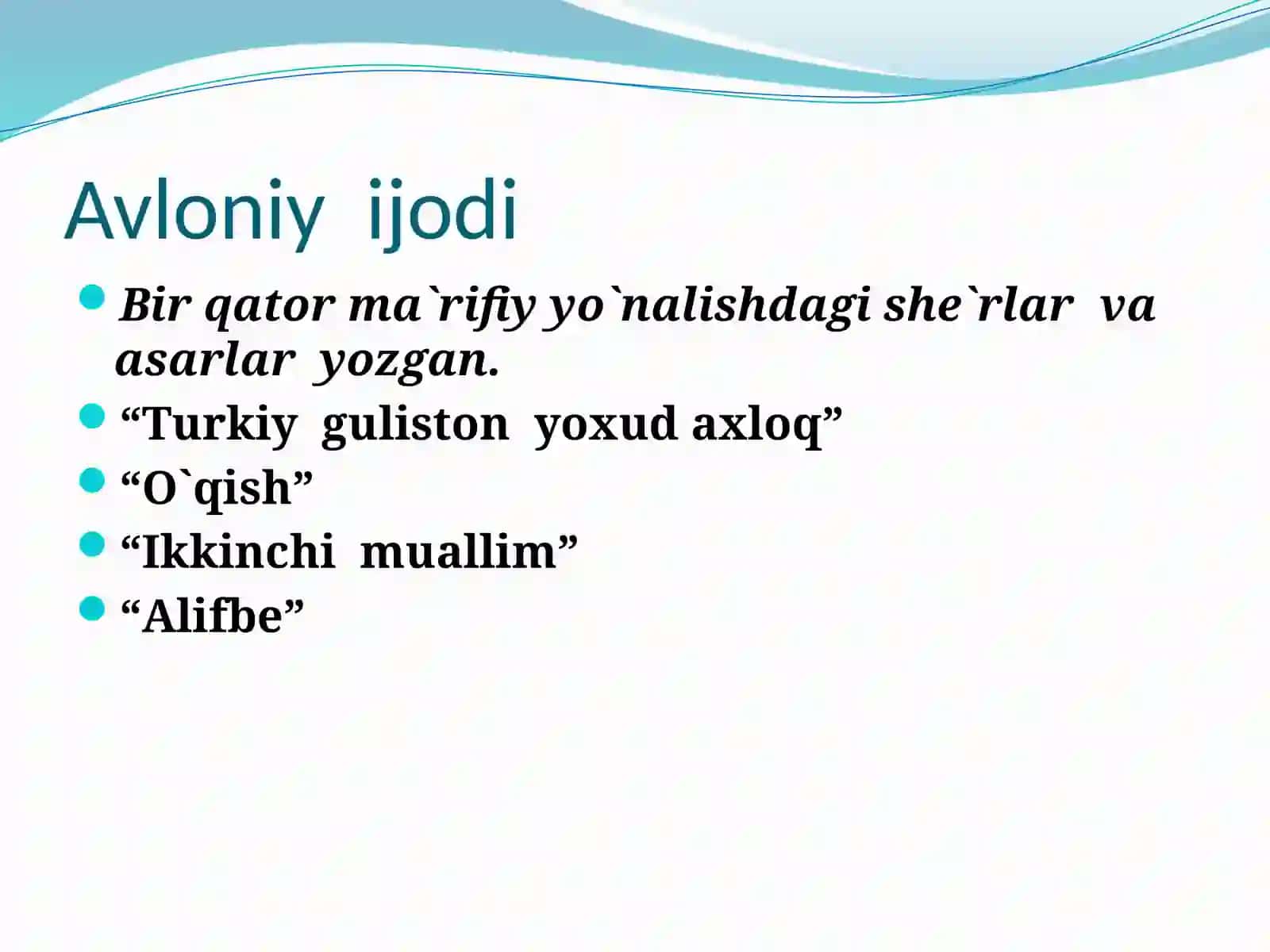 Abdulla Avloniy hayoti va ijodi 4