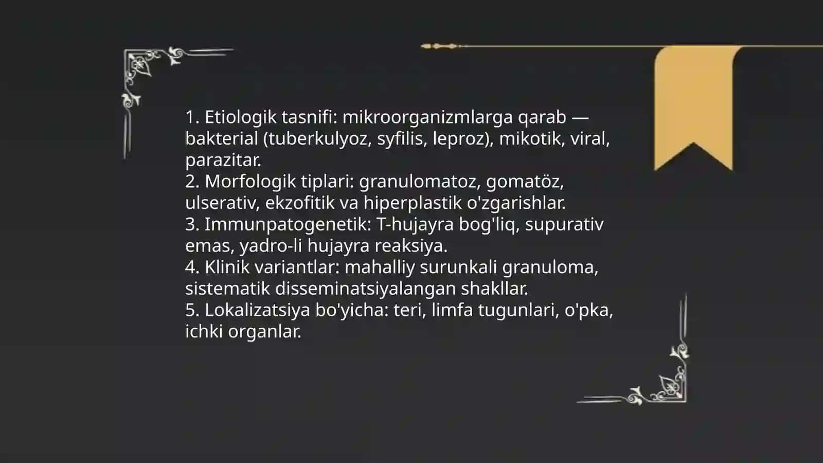 Surunkali VA Maxsus Yallig'lanishlar 4
