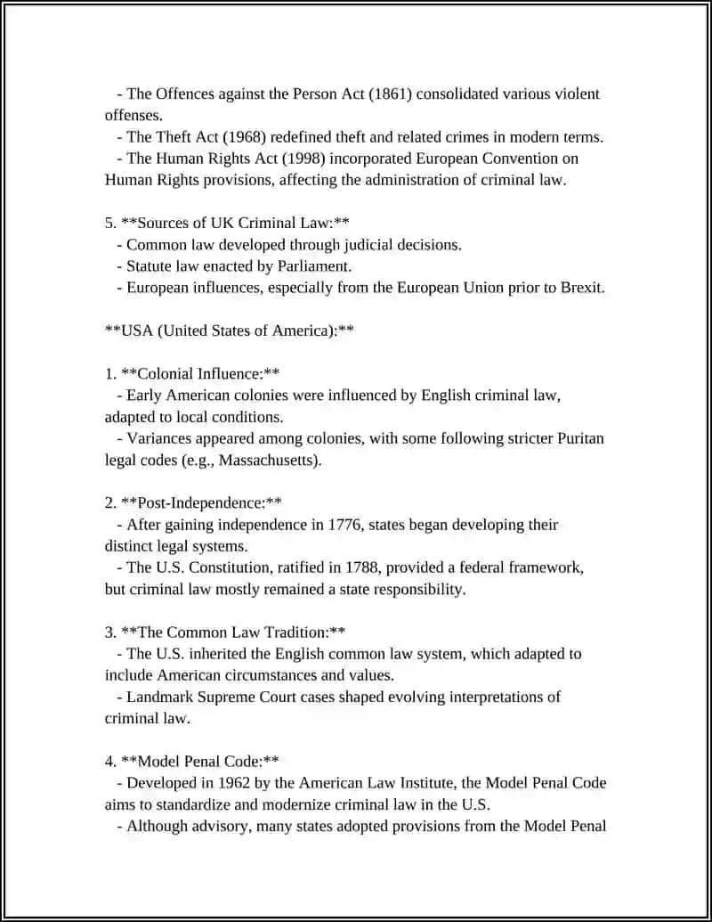 CRIMINAL LAW OF THE UK AND THE USA 4