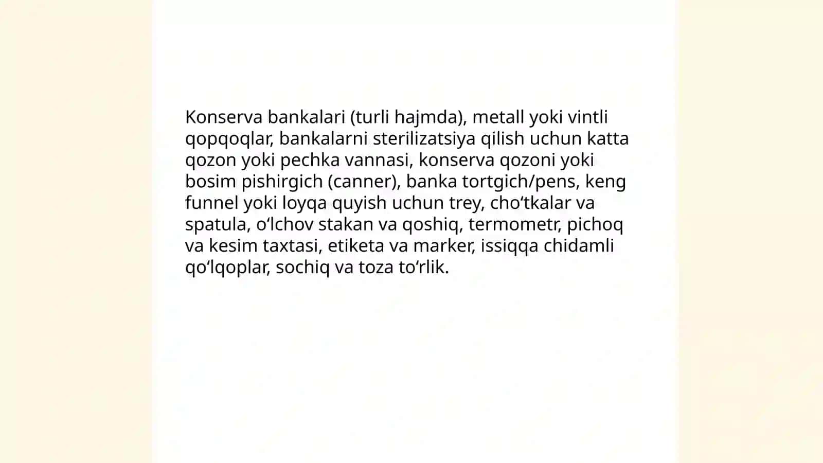 Gazohbop konserva tayyorlash 4