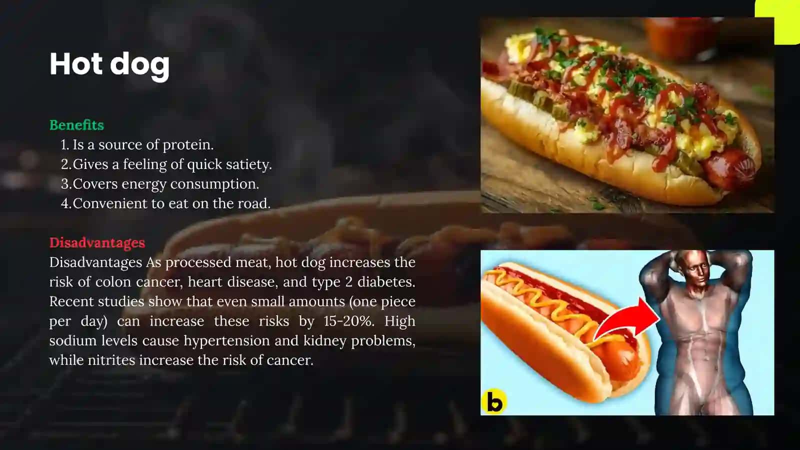 Beneficial and harmful food products 4