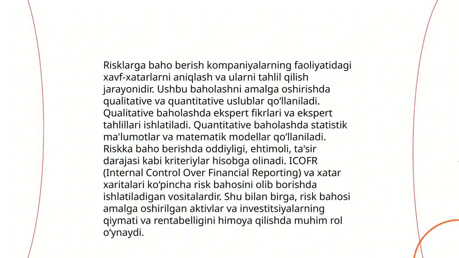Risklarni boshqarish jarayoni 4
