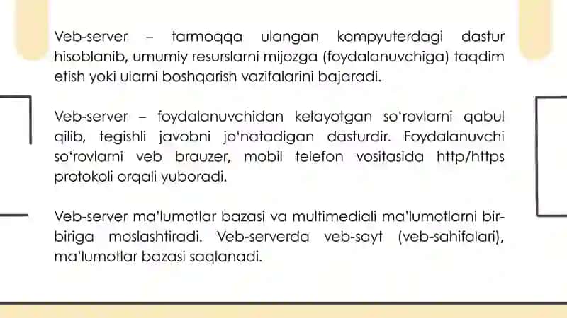 Veb ilovalarni yaratilish tarixi 4