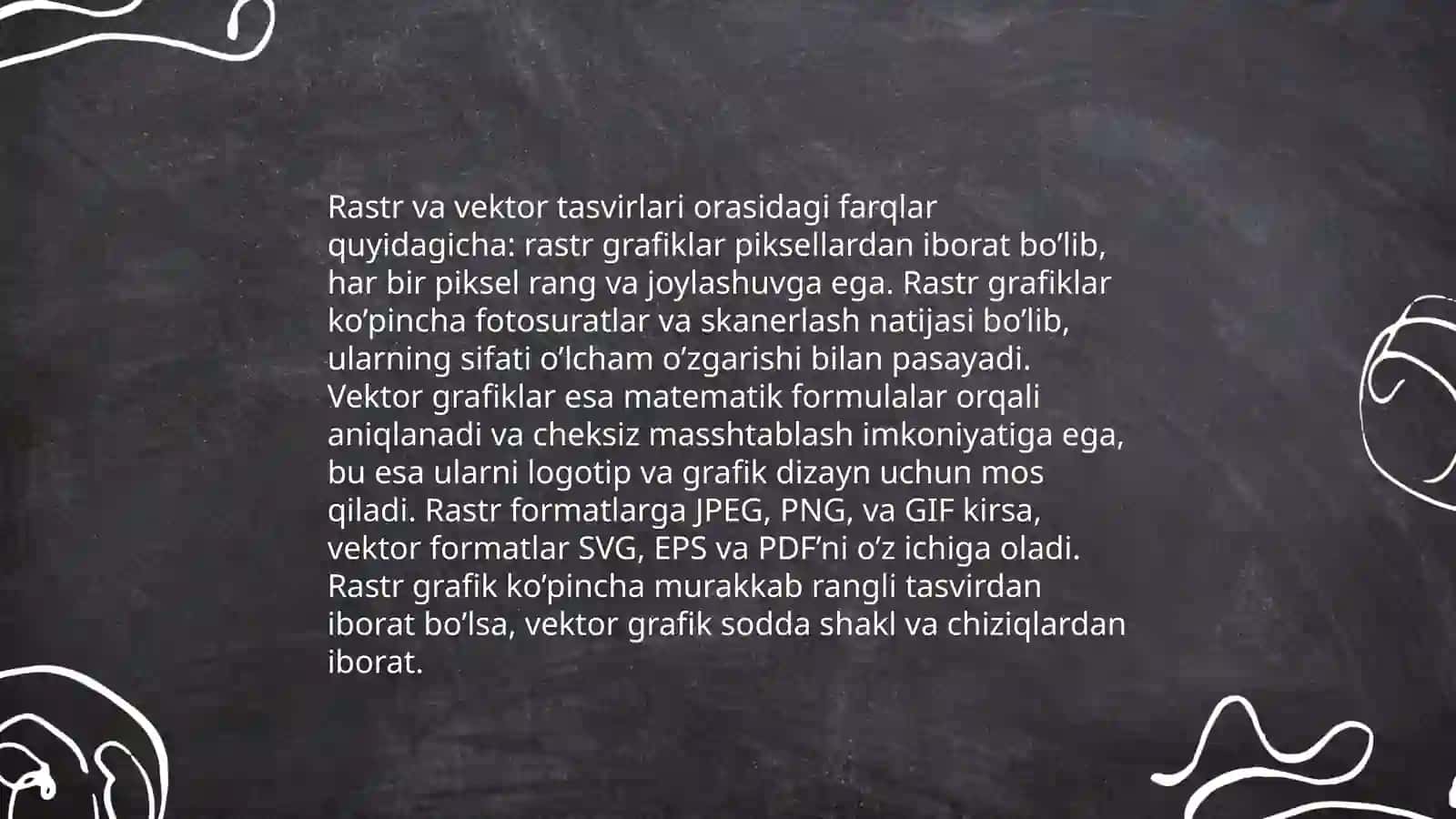 Rastr tasvirlar bilan ishlash 4