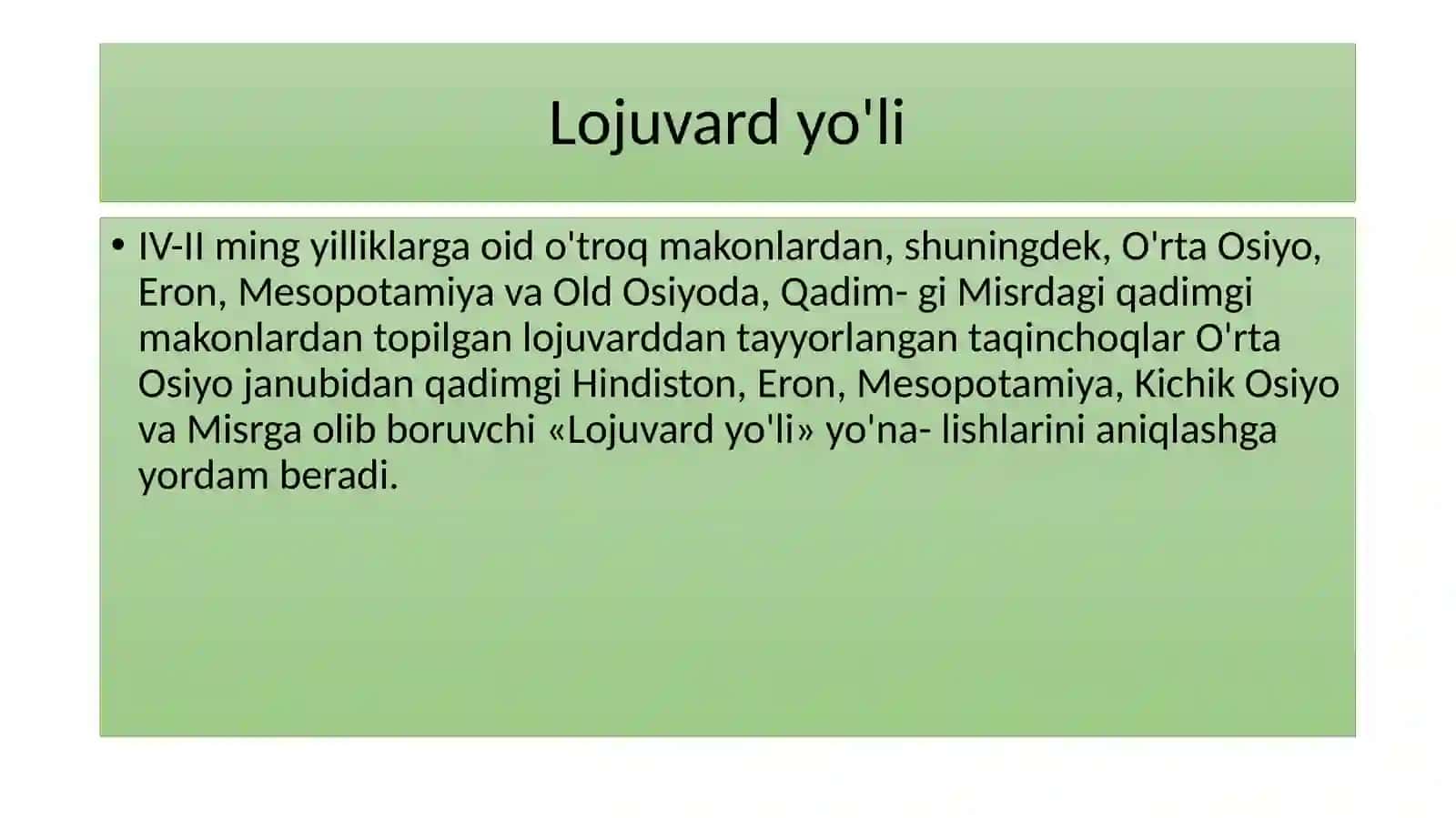BUYUK IPAK YO'LI-MULOQOT VAHAMKORLIK YO'LI 4