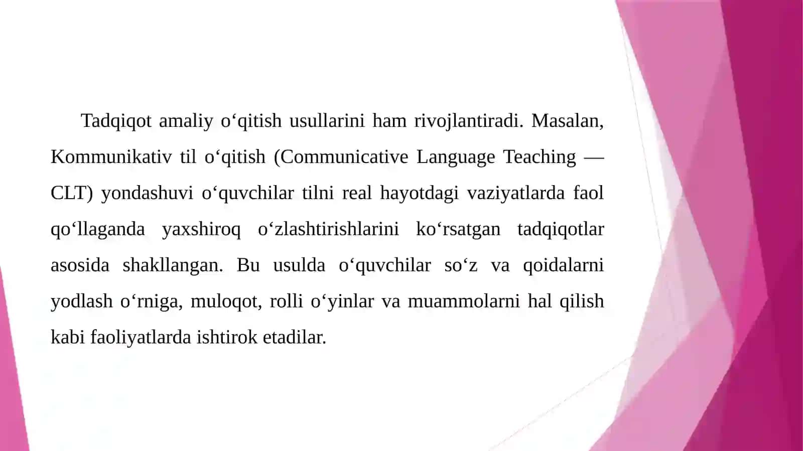 Til ta'limida tadqiqotning o'rni 4