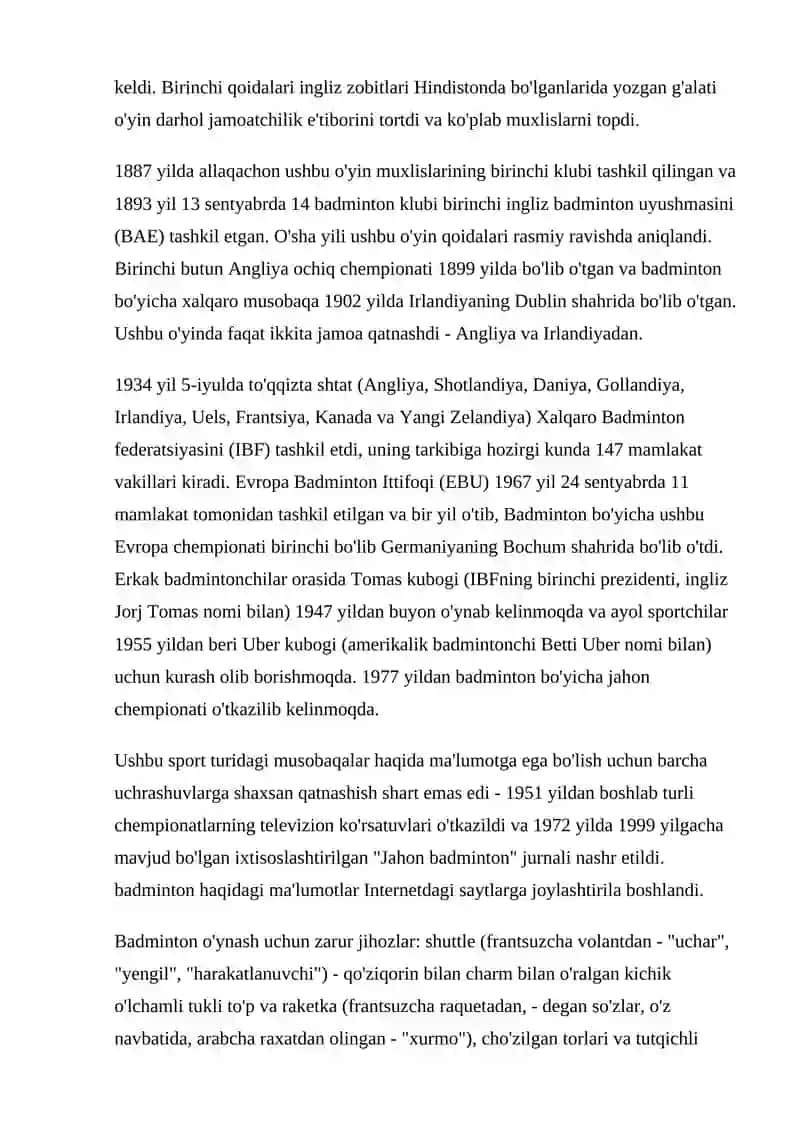 Badminton o‘yin texnikasi va taktikasi 4