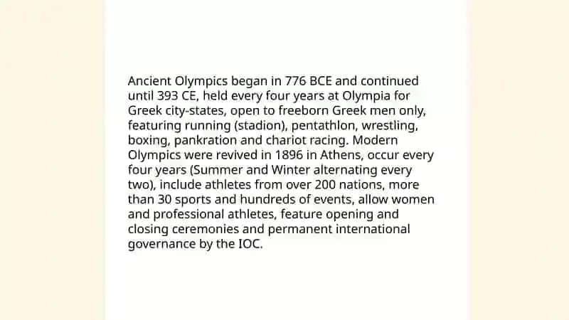The Olympic games 4