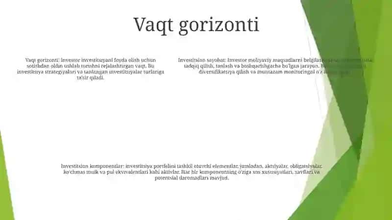 Invistitsion Jarayon Va Uning Tarkibiy Qismi 4