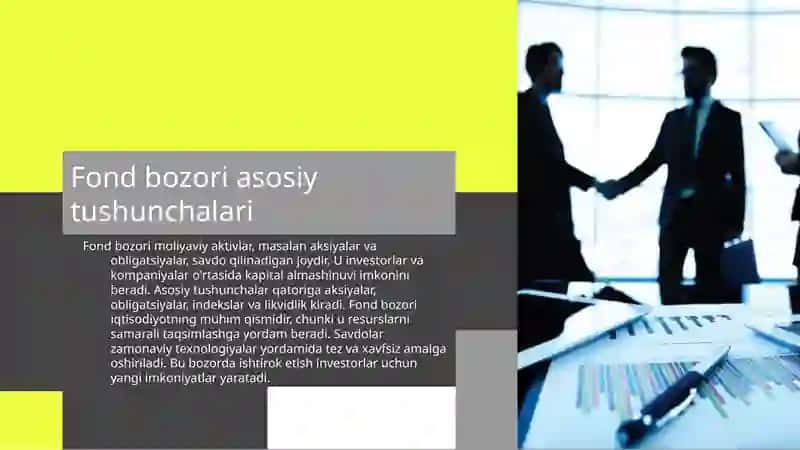 Fond bozori savdolarining zamonaviy shakllari 4
