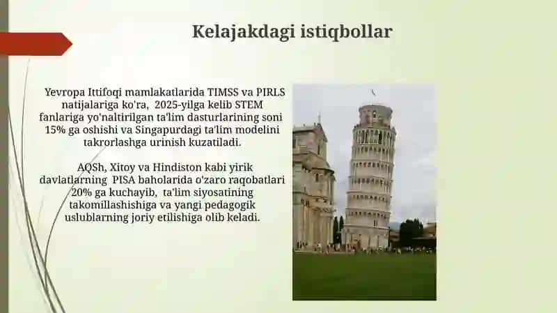STEM Fanlari bo'yicha Talabalarni Baholash 4