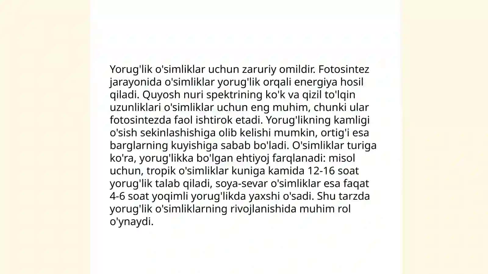 Oʻsimliklar fotoriz 4