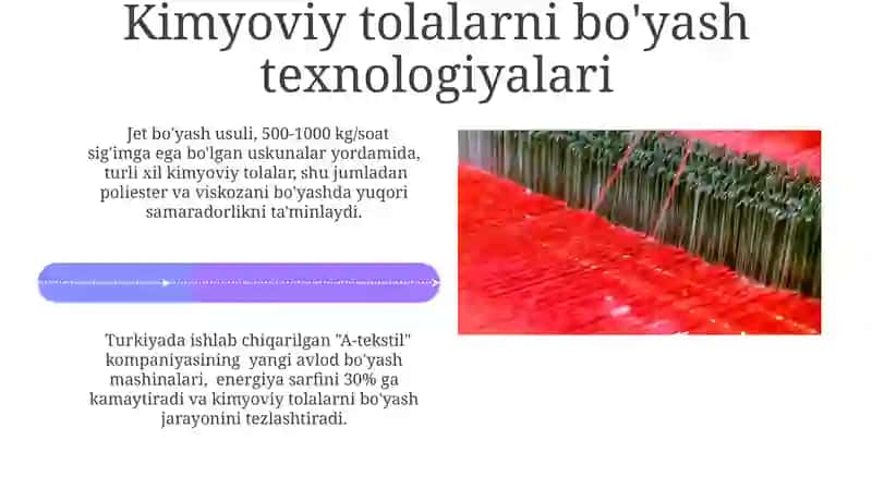 Kimyoviy Tolalarni Bo'yash Texnologiyalari 4