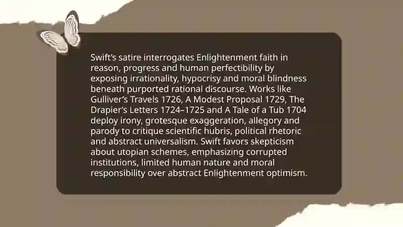 English Enlightenment J. Swift's literary creativity 4
