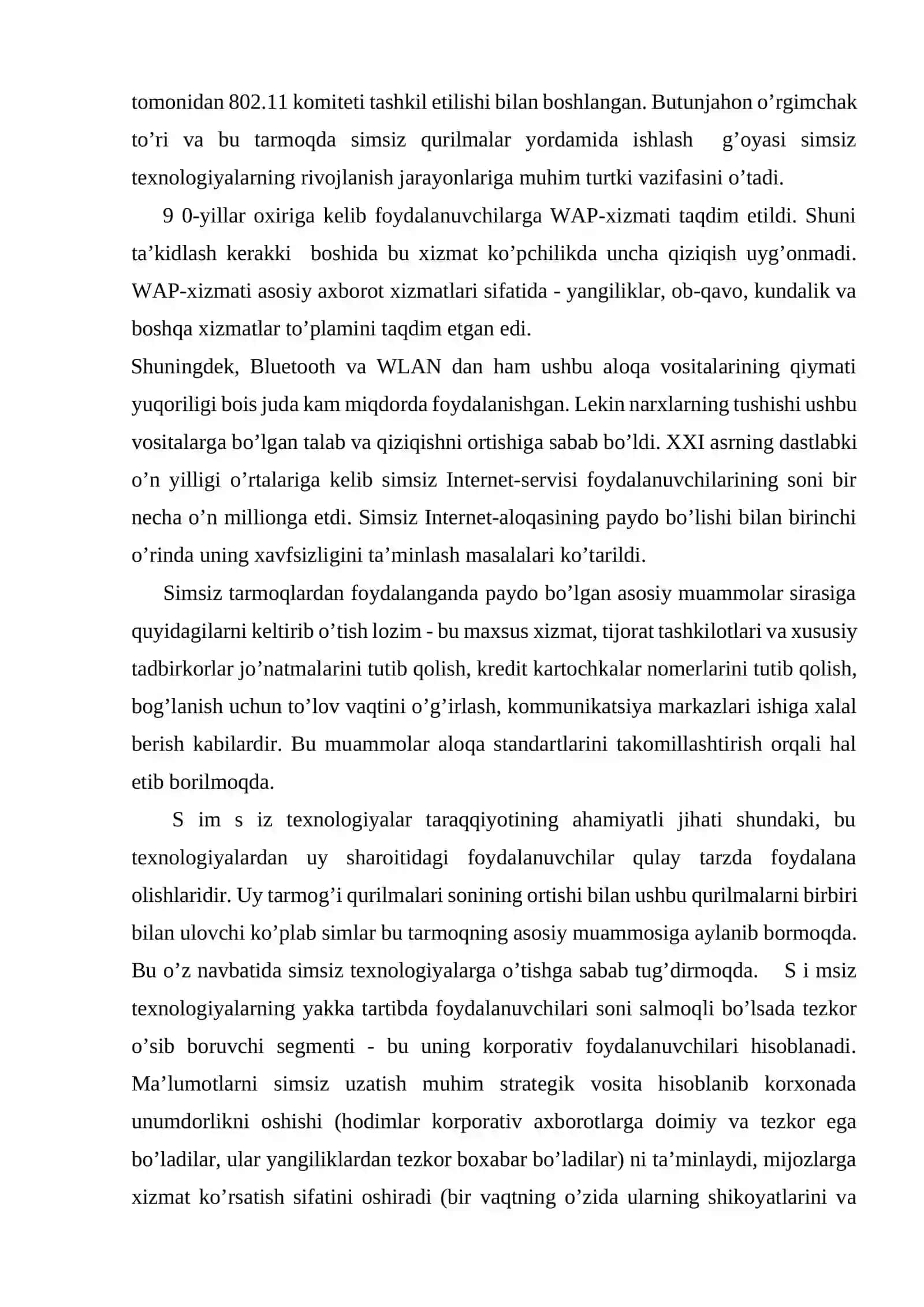 SIMSIZ LOKAL KOMPYUTER TARMOG'INI SOZLASH 4