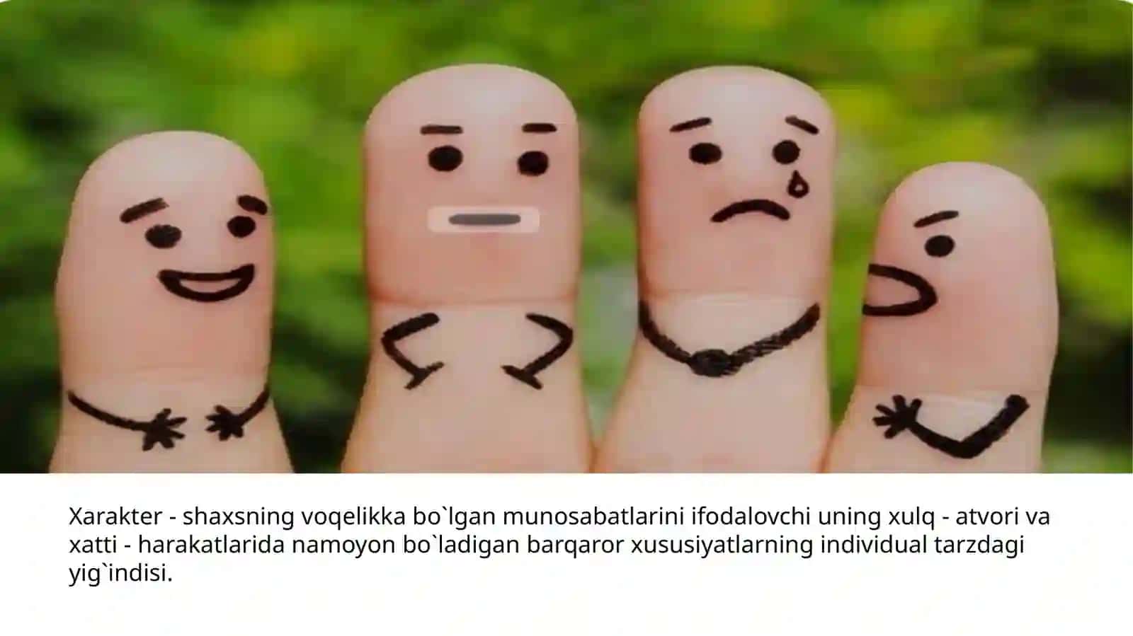 Xarakter haqida tushuncha 4