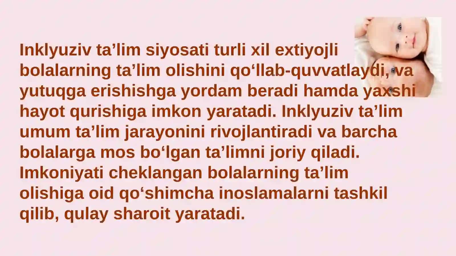 Inklyuziv ta'lim modellari: tahlil va xususiyatlari 4