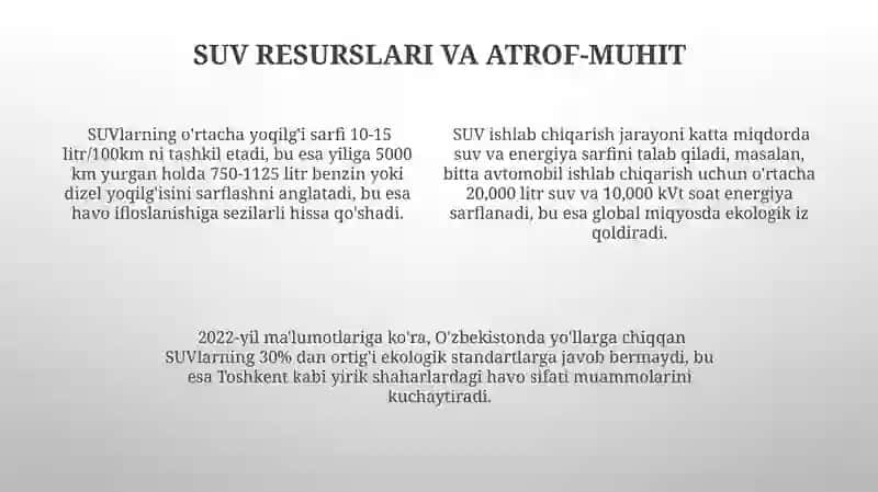 SUV resurslaridan foydalanish samaradorligi 4