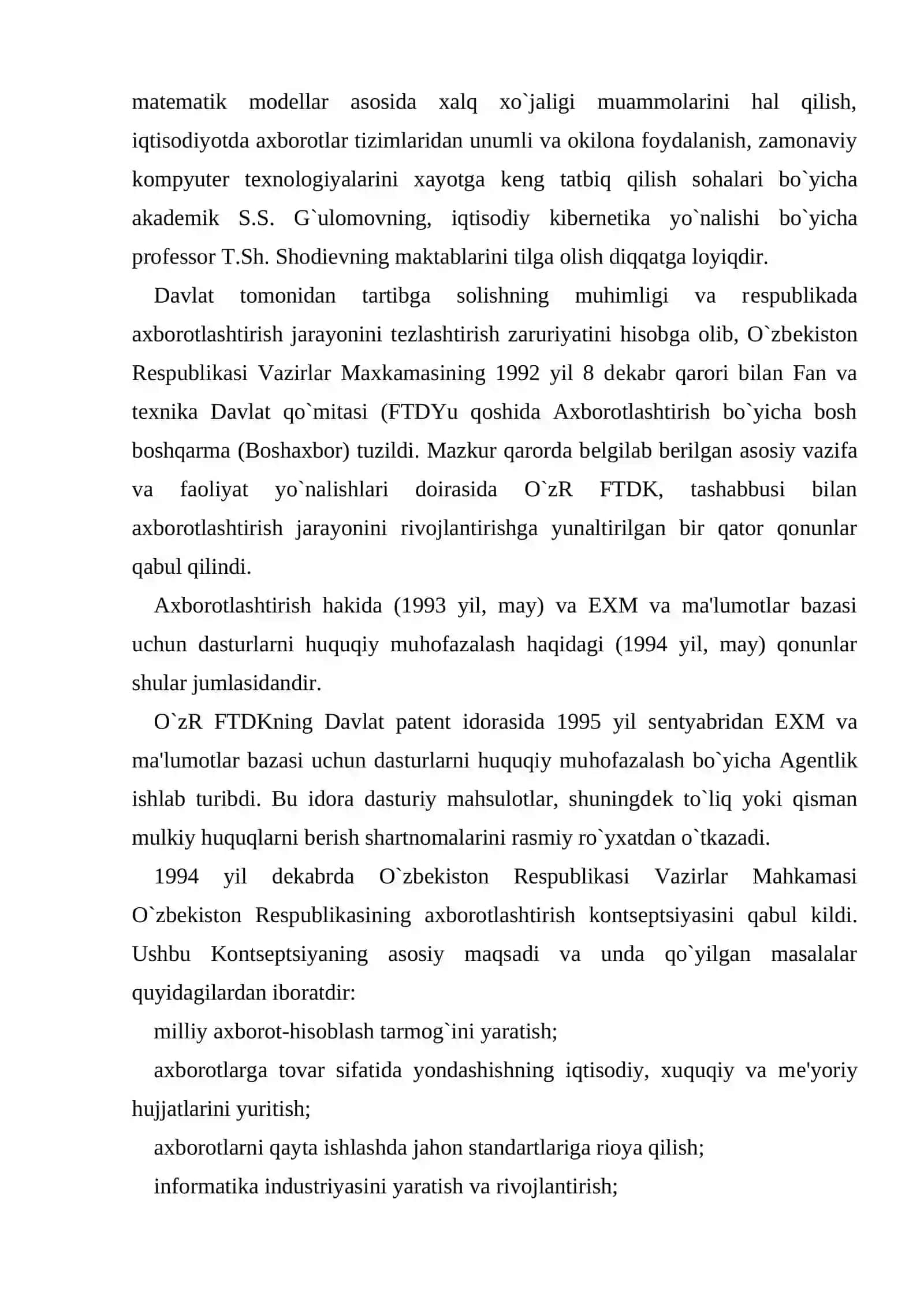 Axborotlashgan jamiyat va uning istiqbollari 4
