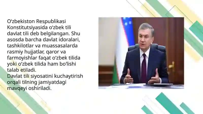 Davlat siyosati va qonunchilik sohasidagi ishlar 4