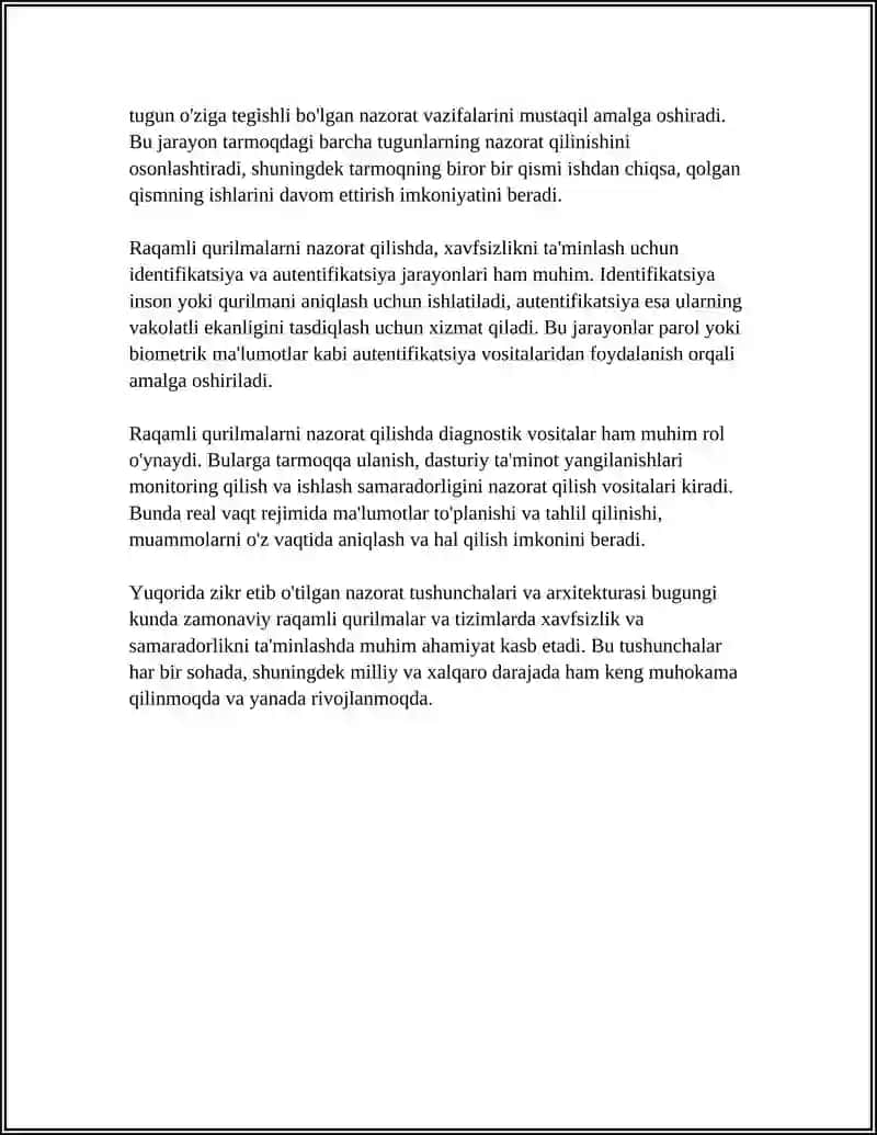 RAQAMLI QURILMALARNING NAZORATI 4