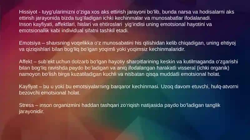 Boshqaruvchi va hissiyot 4