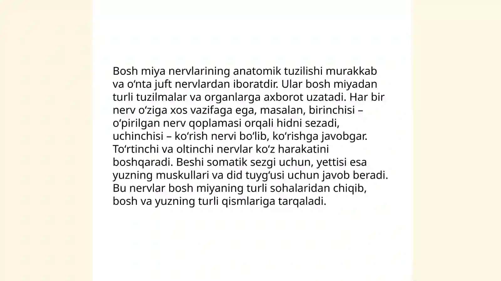 Sezuvchi bosh miya nervlari 4