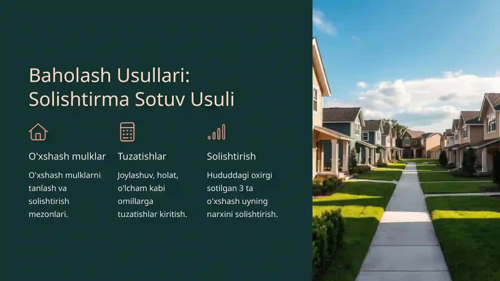 Koʻchmas Mulk Baholash: Asosiy Tushunchalar va Tamoyillar 4