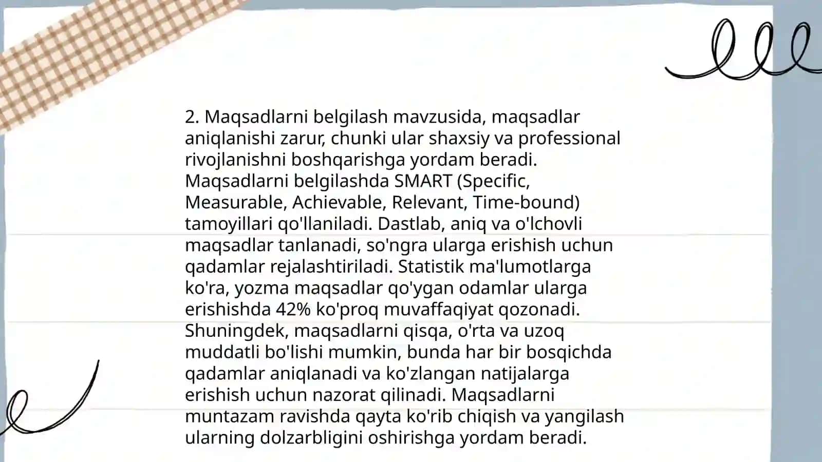 Vaqtni to‘g‘ri boshqarish 4