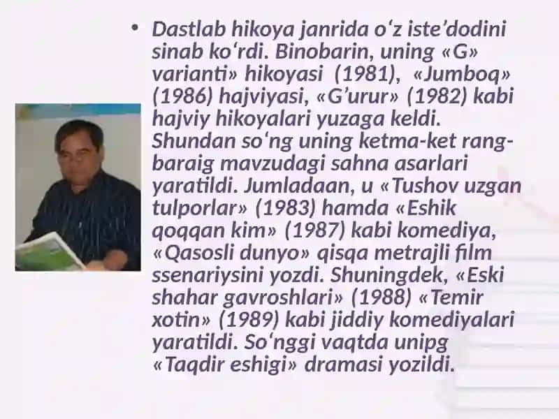 Sh Boshbekov dramalarida ritorik so‘roq gaplar uslubiyati 4