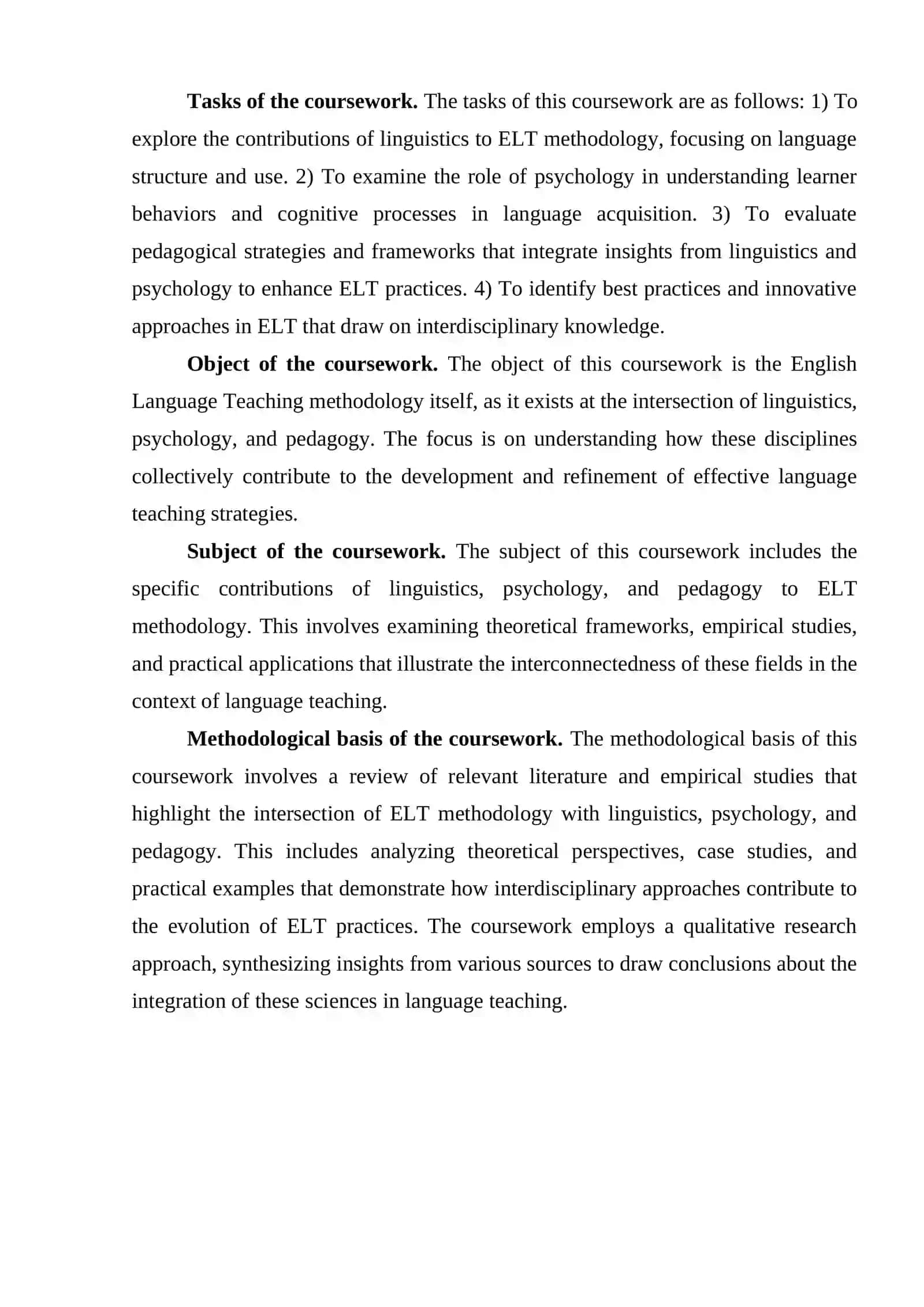 THE RELATIONSHIP BETWEN ELT METHODOLOGY AND RELATED SCIENCES(LINGUISTICS, PSYCHOLOGY, PEDAGOGY) 4