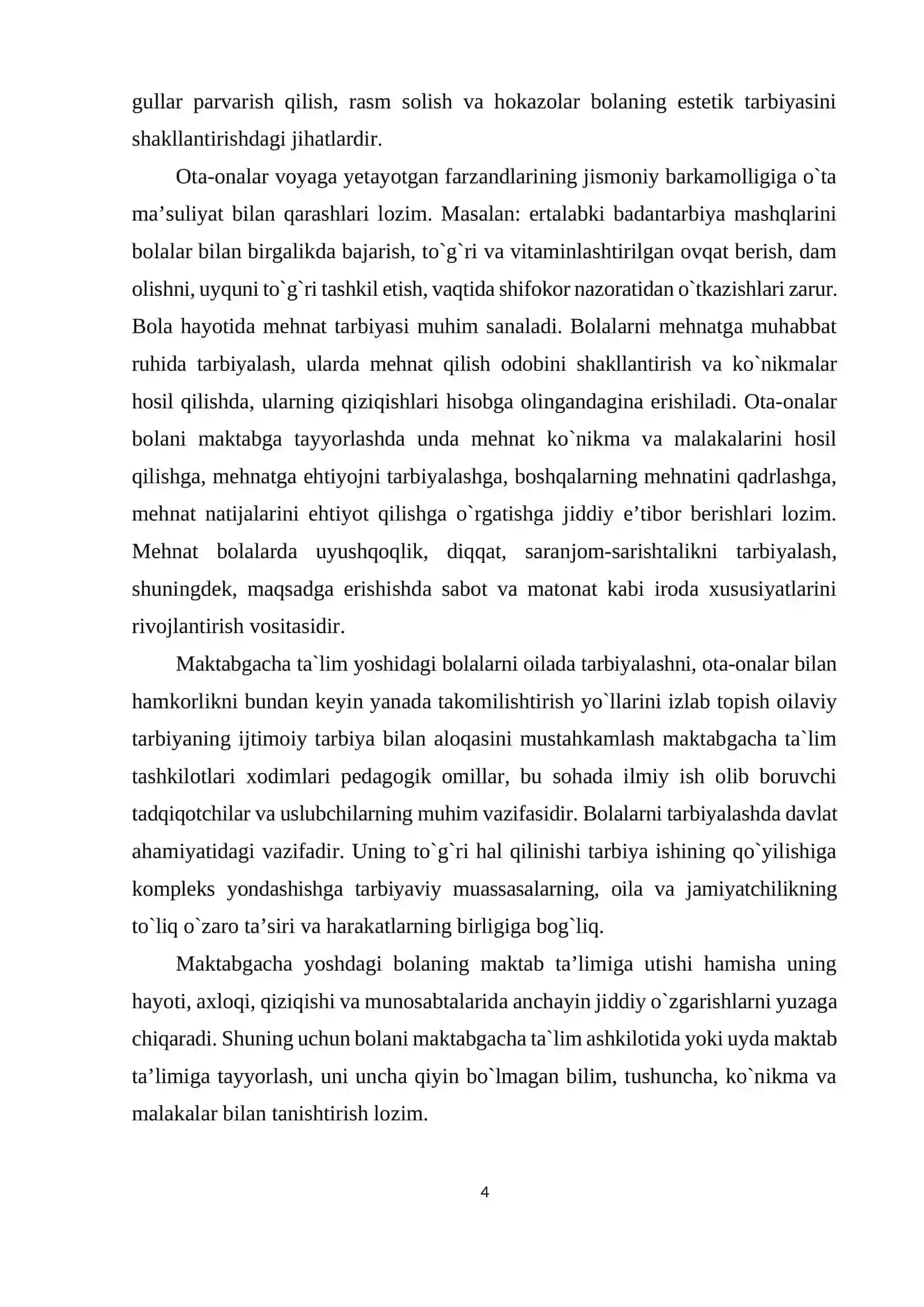 Maktabgacha ta'lim muassasasi, oila va maktab hamkorligi 4