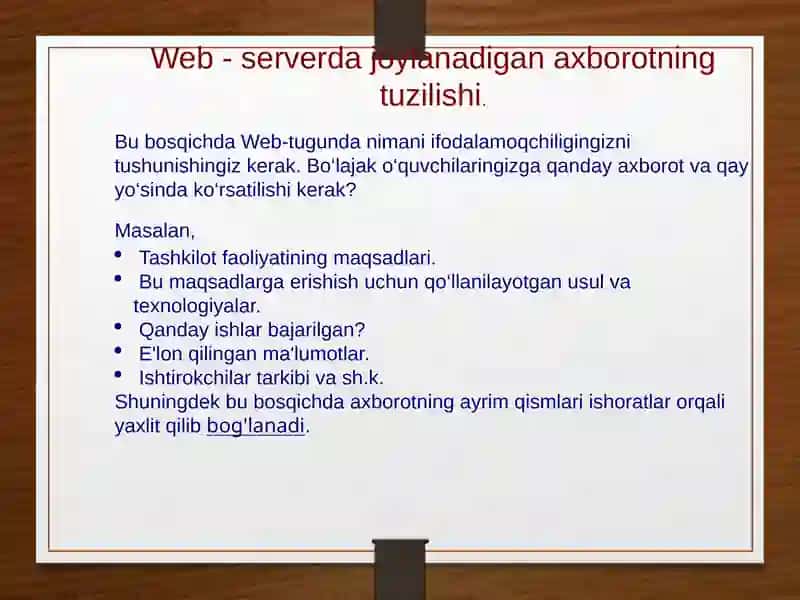 Web-sahifada matn joylashtirish 4