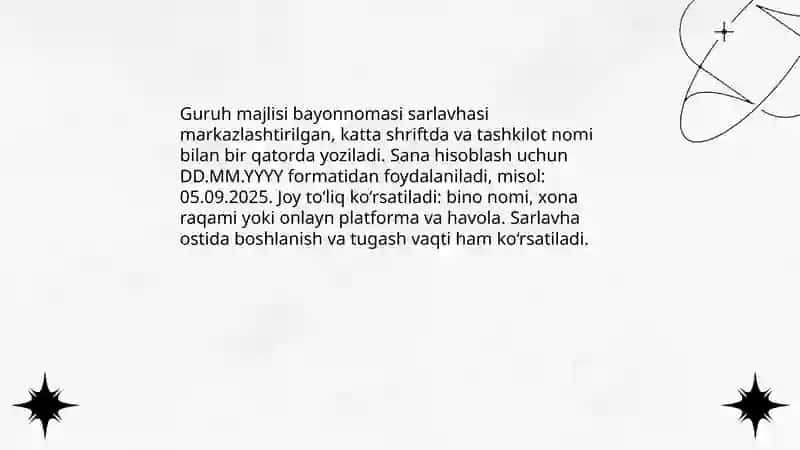 Guruh majlisi bayonnomasi 4