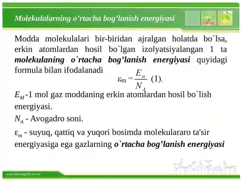 Molеkulalarning enеrgеtikasi 4