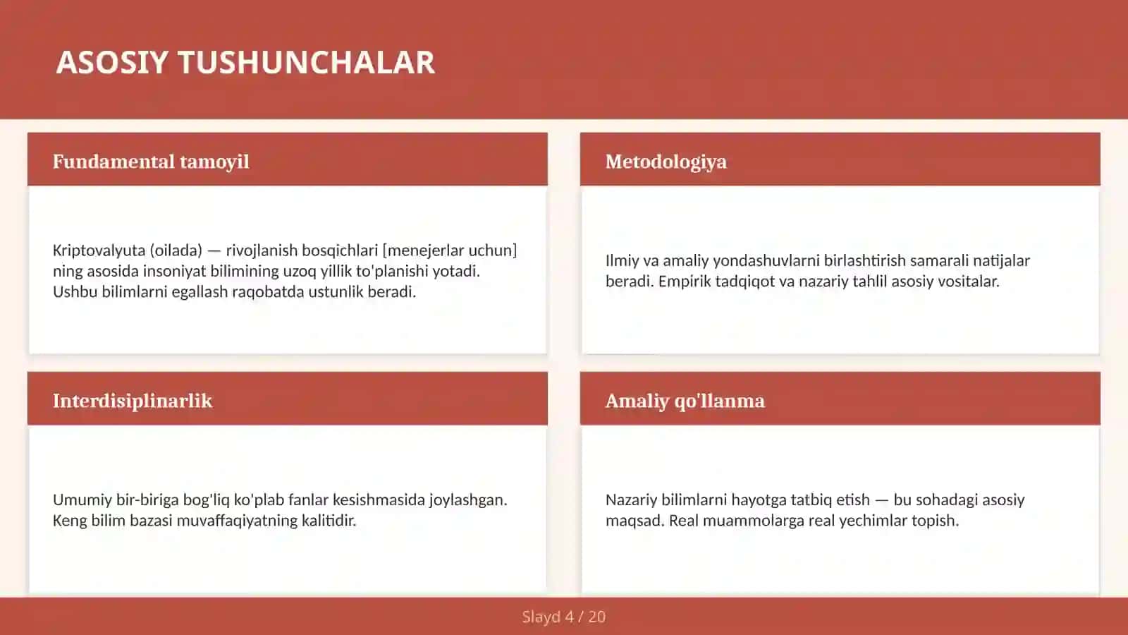KRIPTOVALYUTA (OILADA) — RIVOJLANISH BOSQICHLARI [MENEJERLAR UCHUN] 4