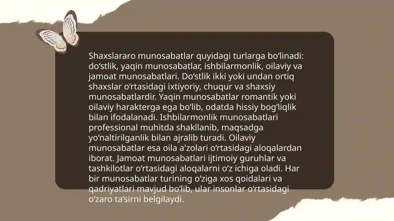 Muloqot va shaxslararo munosabatlar 4