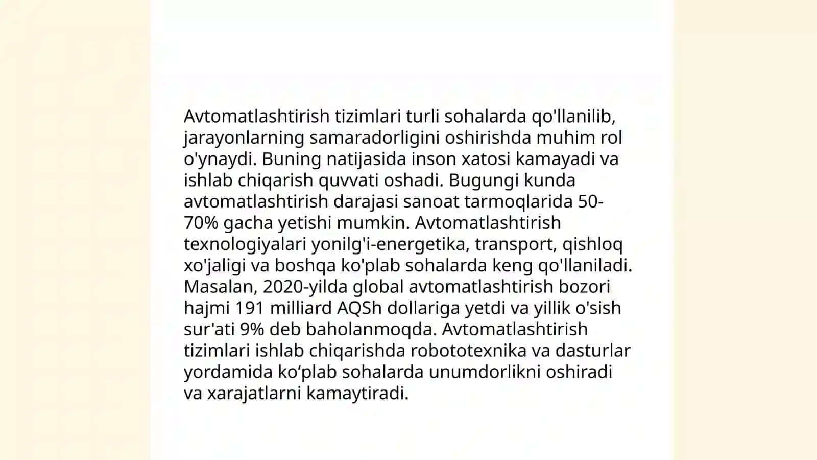 Ishlab chiqarishda texnologiyalar 4